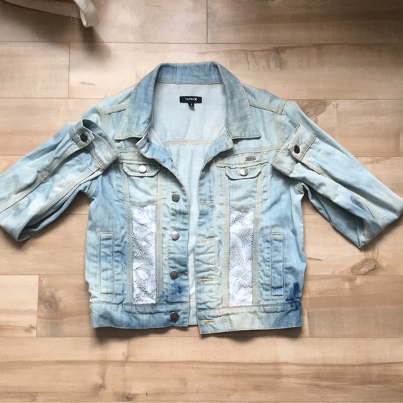 Hurley Jean Jacket with Lace - Picture 1 of 5